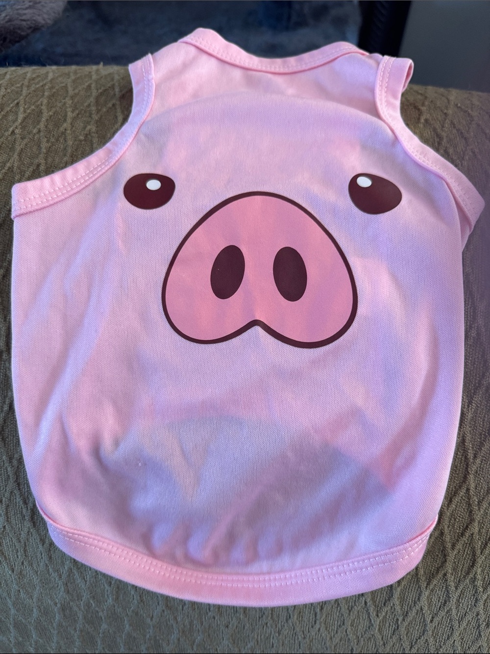 DogsPink Pig Face Tank Top - Cute Sleeveless Shirt